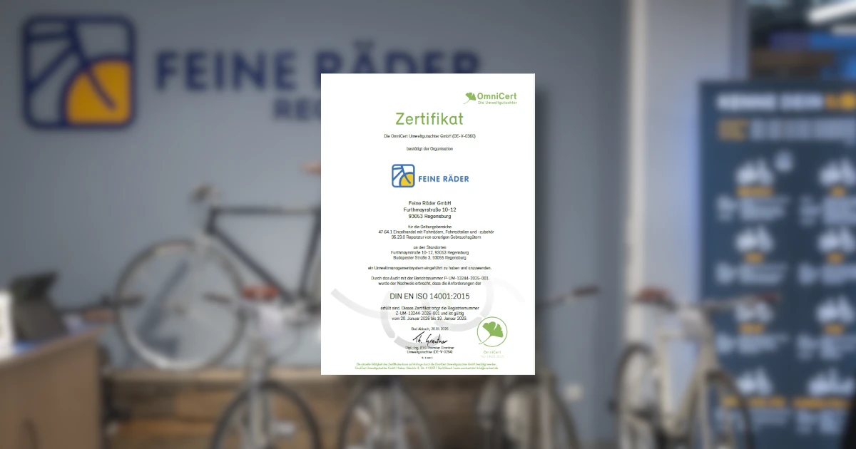 Feine Räder: Umweltmanagement nach DIN EN ISO 14001:2015