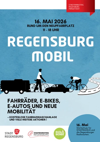 REGENSBURG MOBIL 2026
Die komplette Bandbreite moderner Mobilität auf einen Blick!