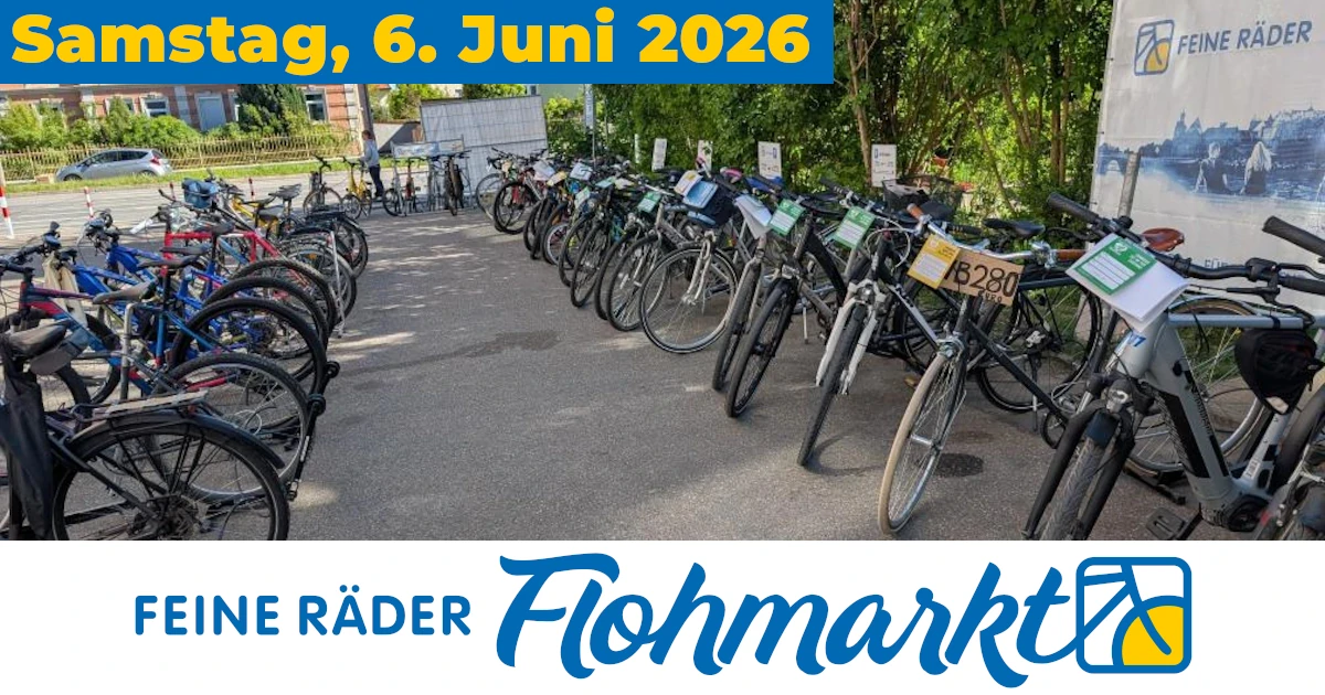 Fahrradflohmarkt Regensburg am 6. Juni 2026: Jetzt Verkauf-Anmeldung vorbereiten