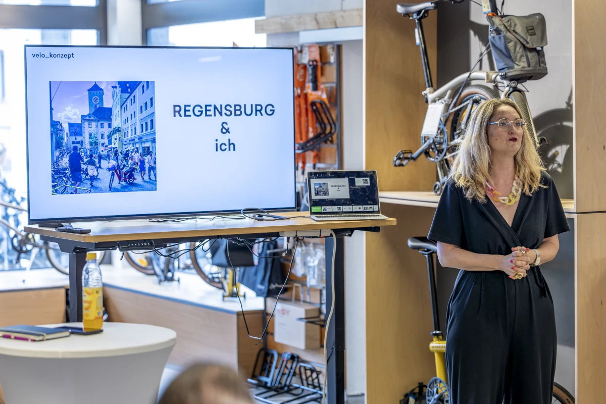 Mobilitätsexpertin Isabell Eberlein brachte Erfahrungen und Impulse aus der Fahrradkultur und Verkehrsplanung ein.
